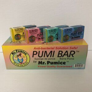 24x Pumi Bar by Mr Pumice Callus Remover - Assorted Colors in Display Box